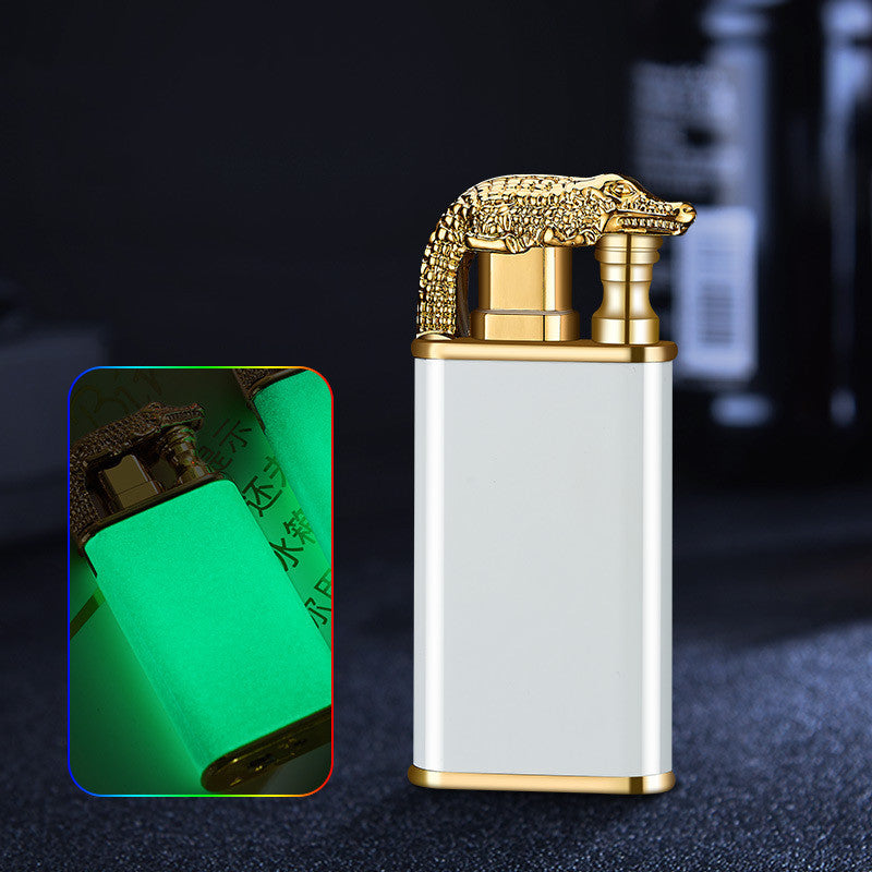 Dual Flame Crocodile Lighter